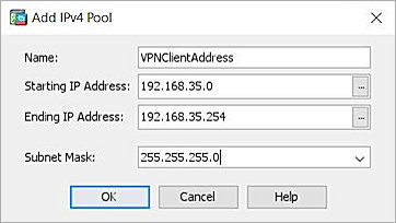 Screenshot of the Add IPv4 Poo page